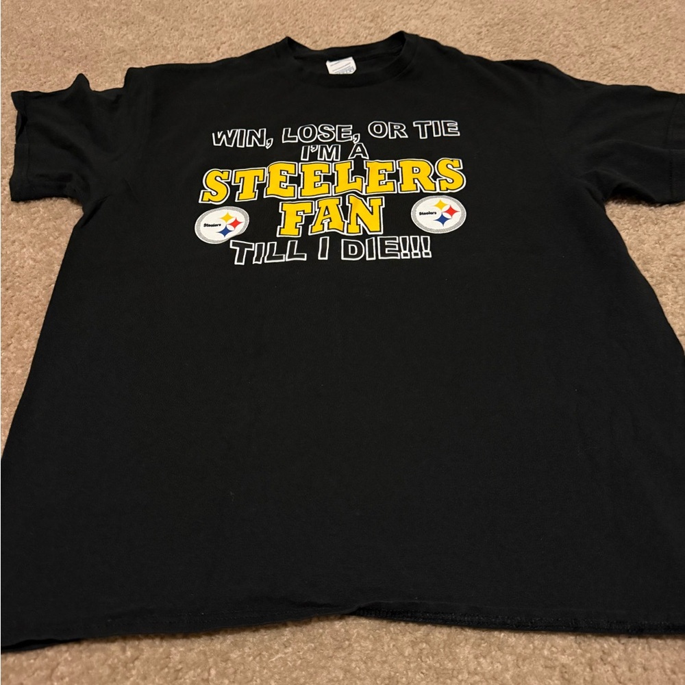 Steelers Fan Black T-Shirt